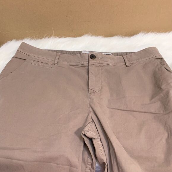 FAT FACE FARNHAM Chino Capris Pearwood Brown Cotton/Elastane Sz 12 \ NWT - Picture 6 of 15